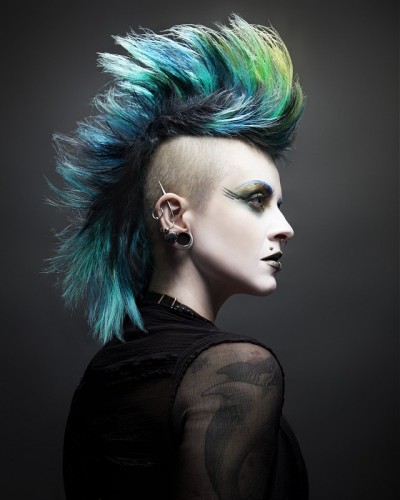 Colorful Punk Hairstyle