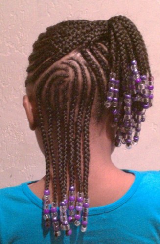 Cornrow Beads Hairstyle