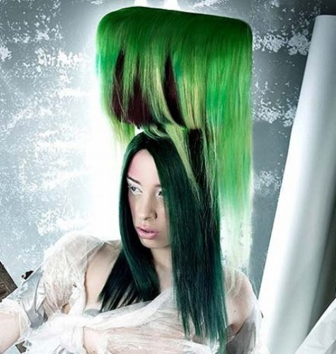 Green Big Hairstyle