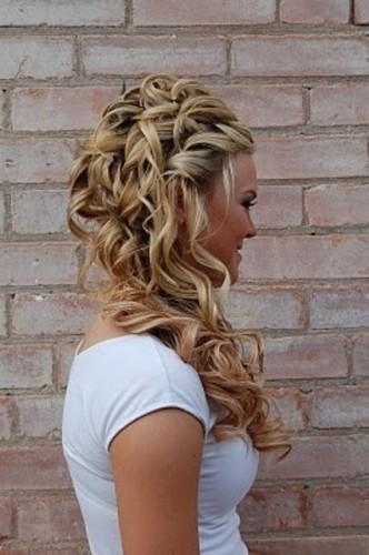 Loose Curls Pageant Hairstyle