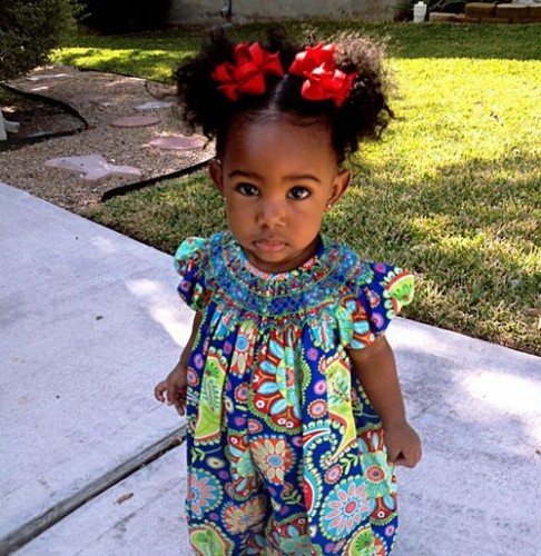 Nice Afro Baby Girl Hairstyle