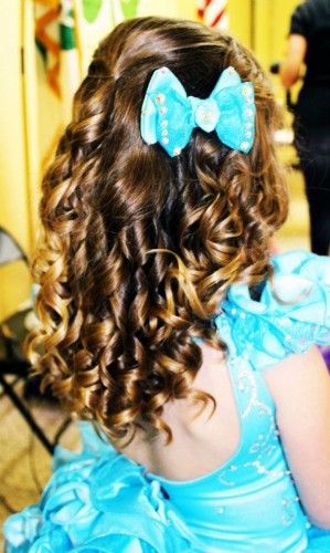 Pageant Curly Hairstyle For Kids