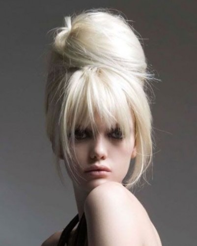 White Bun Hairstyle