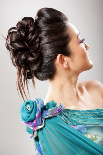 Black Prom Updo Hairstyle