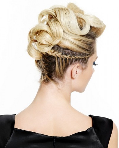 Blonde Stylish Updo Hairstyle