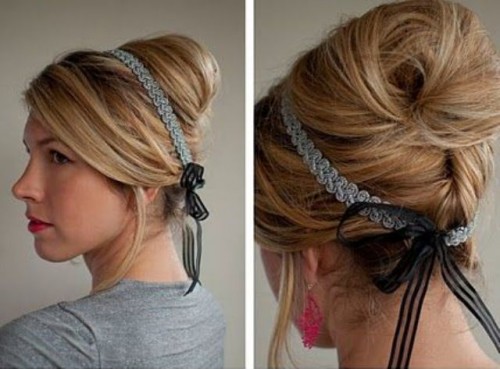 Blonde Updo Hairstyle For Girls