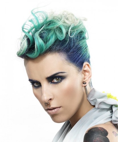 Blue Short Hairstyle