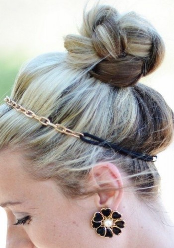 Braid Small Bun Hairstyle