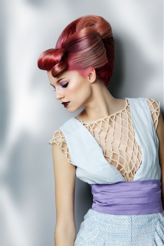 Finger Wave With Updo Hairstyle