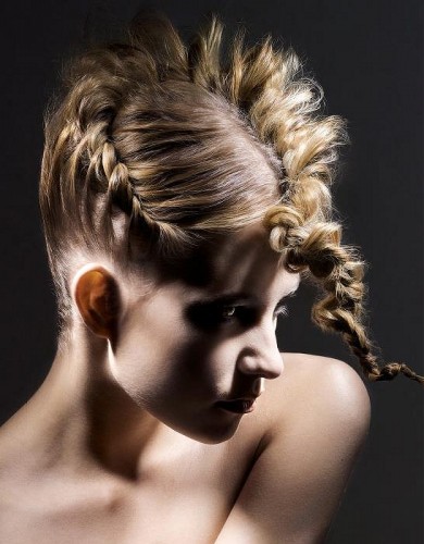French Mohawk Braid Hairstyle