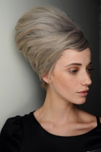 Grey Updo Hairstyle