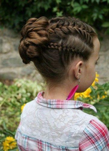 Kids Braids Bun