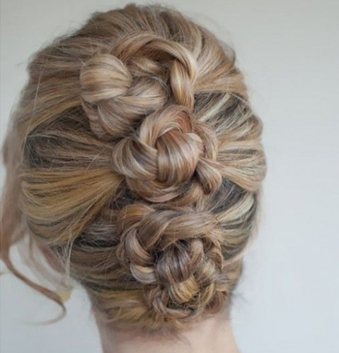 Knots Updo Hairstyle