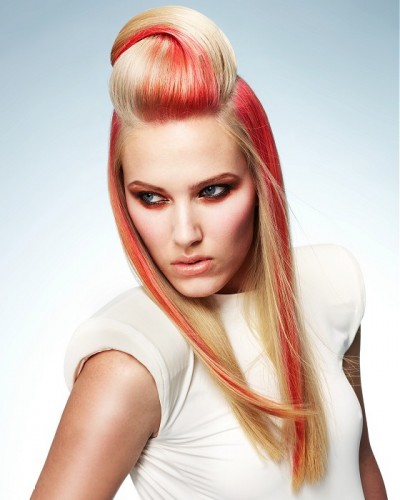 Long Straight Puff Hairstyle
