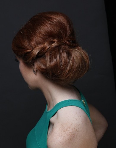 Medium Updo Hairstyle