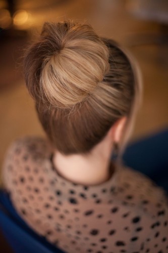 Nice High Bun Hairstyle