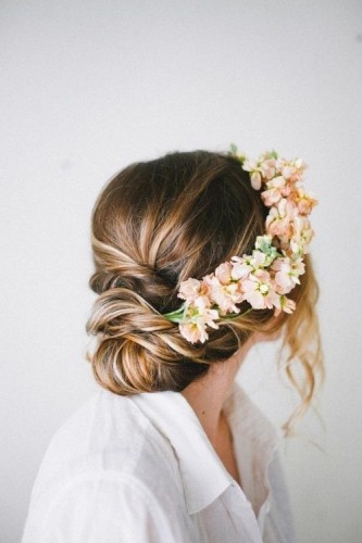 Prom Updo With Flowers