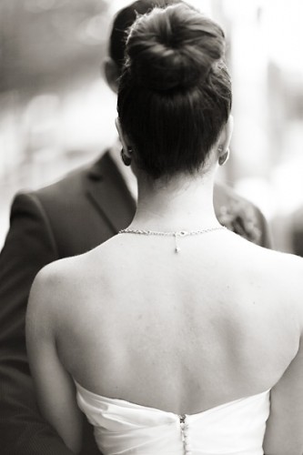 Simple Wedding Bun Hairstyle