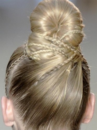 Updo With Braids Hairstyle