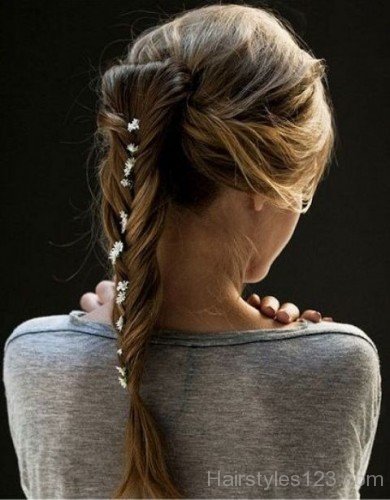 Beads Braid Hairstyle