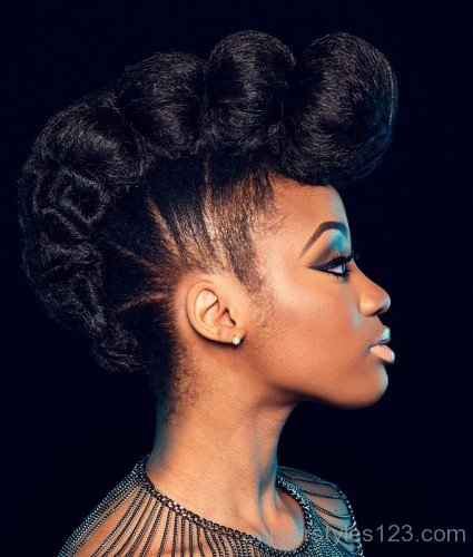 Black Punk Hairstyle