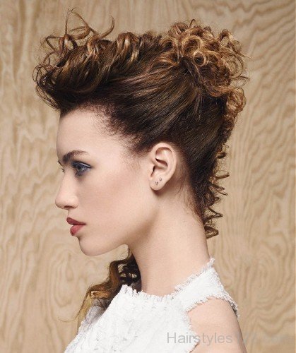 Curly Pin Up Hairstyle