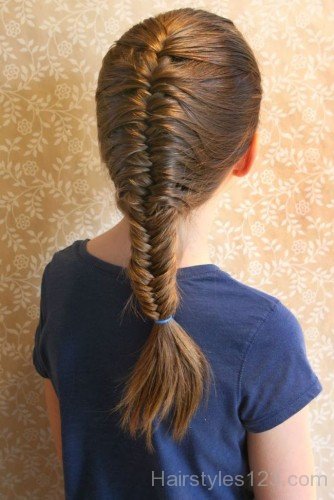 Kids Fishtail Hairstyle