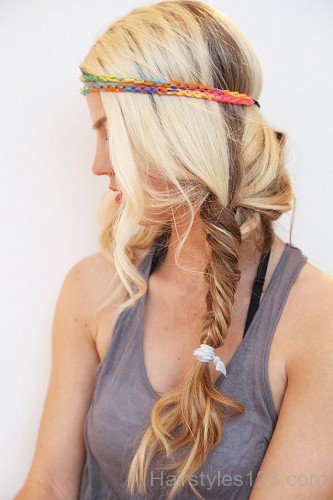Loose Fishtail Hairstyle
