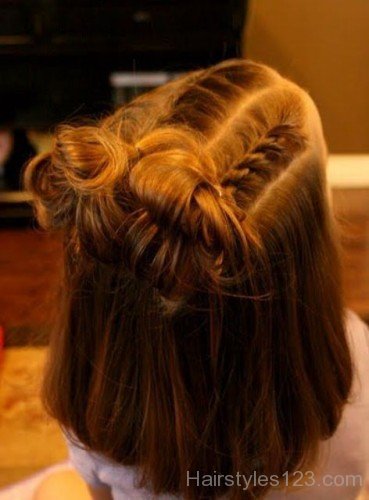 Pin Up Hairstyle For kids