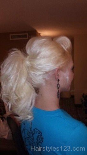 Ponytail With Puff Hairstyle