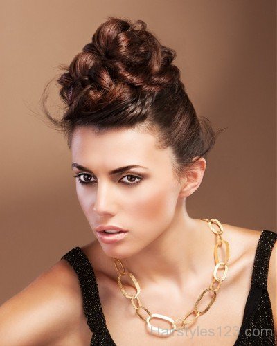 Simple Updo Hairstyle