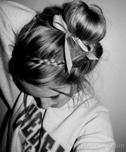 Teenage Updo Hairstyle