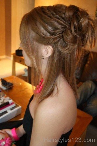 Updo Pin Up Hairstyle For Girls