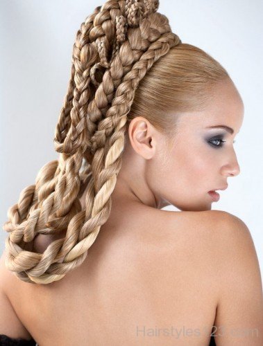 Long Braids Prom Hairstyle