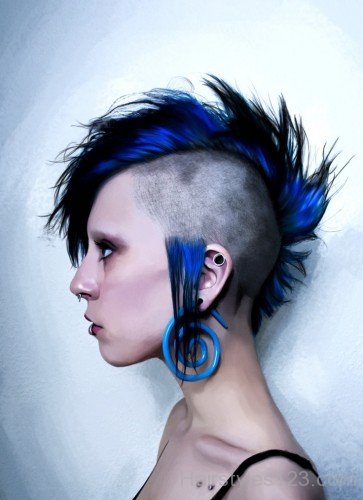 Mohawk Colored Hairstyle