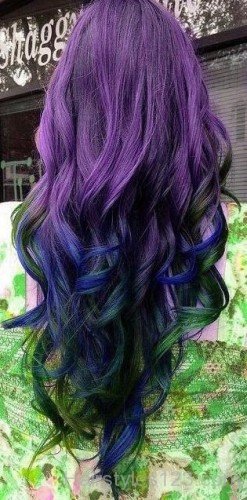 Ombre Curly Hairstyle