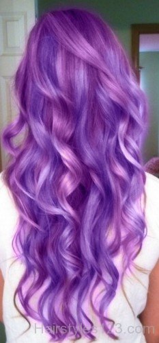 Purple Loose Curls