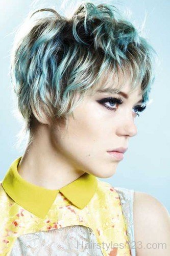 Short Blue Hair