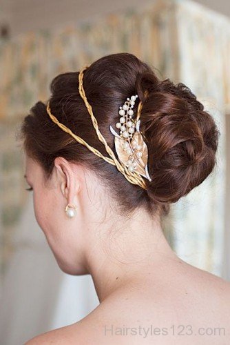 Tiara Updo Hairstyle
