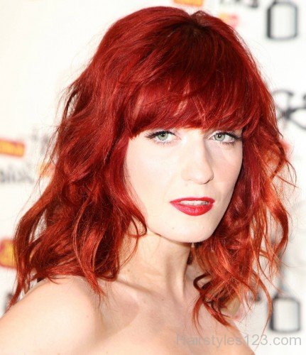 Bangs-Medium-Red-Hairstyle