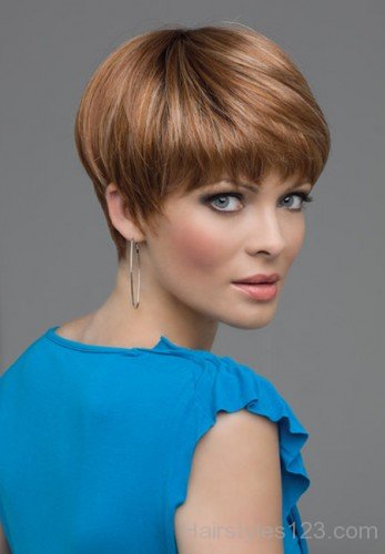 Brown Short Haircut