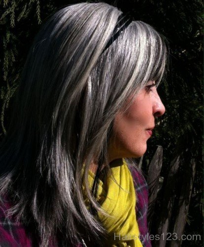Grey Hair Shoulder Length