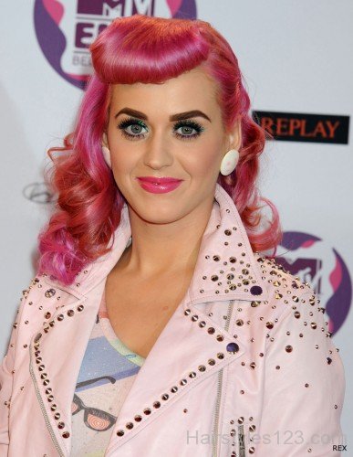 Katy Perry With Pink Retro