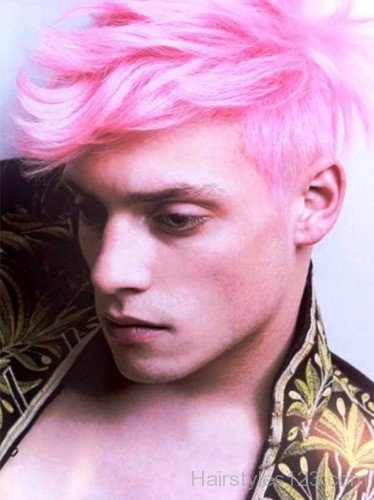 Men Pink Hairstyle