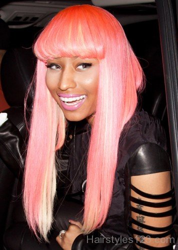 Nicki Minaj Pink Long Hair