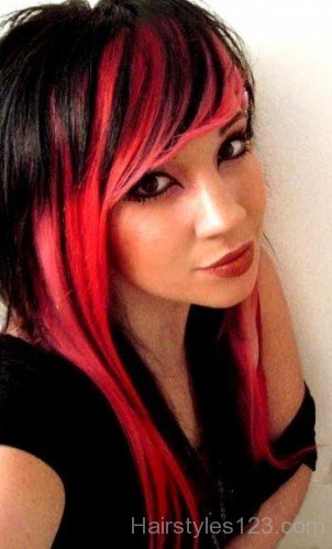 Girlish Red Haircut