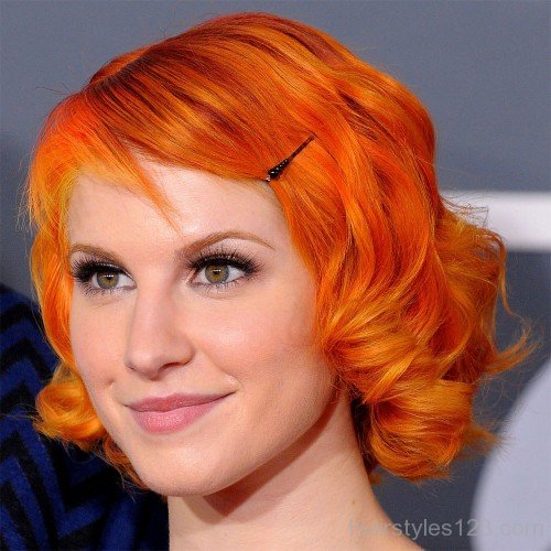 Short Bright Orange Hair