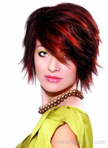 Short Haircut With Color
