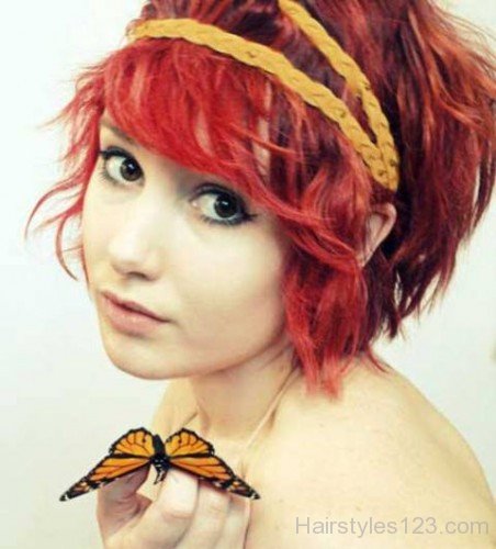 Short Wavy Red Hair