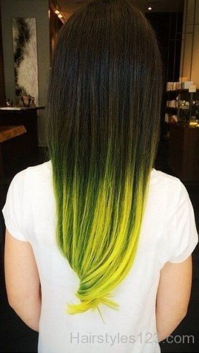 Straight Ombre Hairstyle
